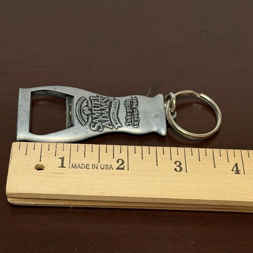 Samuel Adams Bottle Opener Keychain Take Pride in Your Beer Boston Lager Pewter